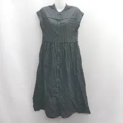 ◇ ⊂ VIS ビス ノーカラー ノースリーブ ロング ワンピース サイズ F ブラック レディース E  【1411210000503】