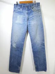 USA製 80s ビンテージ Levi's リーバイス 505 ブルー ストライプ デニム パンツ ジーンズ 表記32×34 実寸32×32.2 ヒゲ 蜂の巣 501 90s