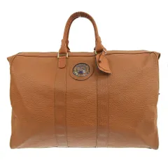 美品 バーバリーズ スポーツ BURBERRY 80年代 ヴィンテージ 刺繍 ロゴ ノバチェック レザー トラベル ボストンバッグ キャメル レア 旅 ビジネス