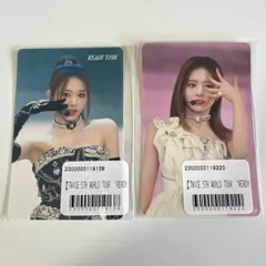 Twice オンラインくじ ツウィ ステッカー 黒白 Tzuyu シール ブラック Black White ver. FCくじ 闇くじ
