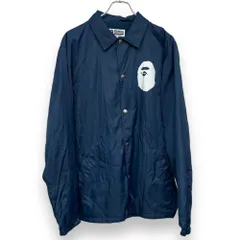 A BATHING APE コーチジャケット Lサイズ ネイビーのサムネイル