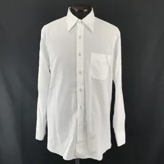 /バーバリーブラックレーベル★長袖ドレスシャツ【42/メンズL/白】Yシャツ/BURBERRY BLACK LABEL◆BC502<sale>