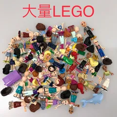 中古 LEGO レゴ フレンズ　ディズニープリンセス系  ミニドール　フィギュア　ミニフィグ　バラバラ　パーツ　大量　まとめ売り NP-413 ※ヘッド　トルソー　レッグ　ヘアー　小物　宝箱　宝石　男の子　女の子　イルカ 465