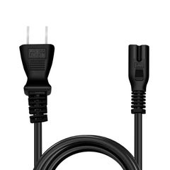 AC電源ケーブル 700W 2ピンソケット(メス)⇔2ピンプラグ(オス) 1.2m PSE認定品 ACコンセント コネクタ