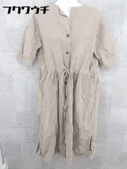 ◇ RETROGIRL レトロガール 半袖 ロング ワンピース サイズM ベージュ系 レディース 【中古】 【1002802339998】