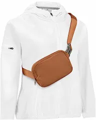 B-ちゃいろ_B ボディバッグ レディース ウエストポーチ 2way ランニング ポーチ 仕事用 セキュリティポーチ ウエストバッグ ショルダーバッグ メンズ ランニング ポーチ 斜めがけバッグ メンズ 軽量 Iphone Plus 収納 Green