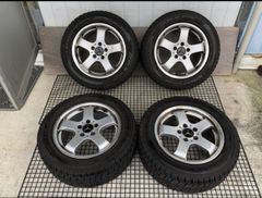 メルセデスベンツ 純正 225/50R16 7.5J+41 5穴 PCD112 16インチ 2010年製 スタッドレスタイヤホイール 4本セット