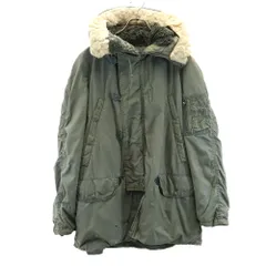 アメリカ空軍 80s DLA ヴィンテージ N-3B フライトジャケット M カーキ US AIR FORCE ミリタリージャケット フード メンズ