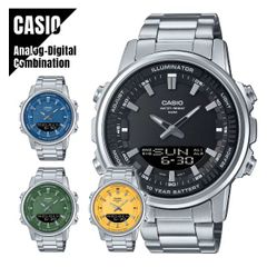 CASIO アナデジ ワールドタイム イエロー文字盤 - メルカリ