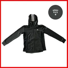 アディダス　ジャージ　スポーツウェア　フード付　黒