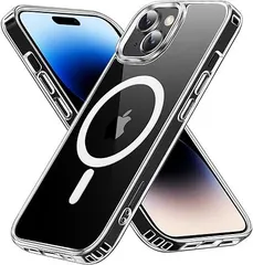 【在庫処分】【耐衝撃・MagSafe対応】Eiffebill for iPhone 15 ケース 米軍MIL規格の保護 耐黄変 傷に強い背面 iPhone 15 用 磁気スマホケース ブラック Classicシリーズ 透明な
