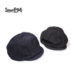 SUGAR CANE シュガーケーン 帽子 キャップ "10oz. DENIM APPLEJACK CAP" SC02705