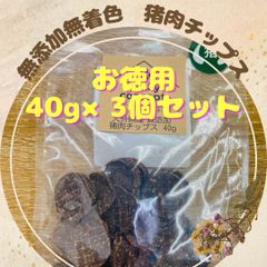 大分県産　無添加 猪肉チップス　40g×3個セット