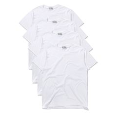 【在庫処分】[Macoking] tシャツ メンズ 半袖 無地 吸汗 速乾 インナーシャツ おおきいサイズ セット クルーネック 厚手 4枚組 3枚組 綿100％