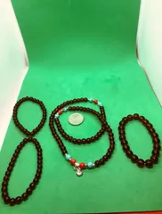 ガーネット セット 6mm 1本ネックレス 6mm 2本 8mm1本ブレスレット