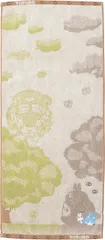 丸眞 新品　フェイスタオル ジブリ となりのトトロ 約34×80cm 木陰のトトロ オーガニックコットン使用 綿100%