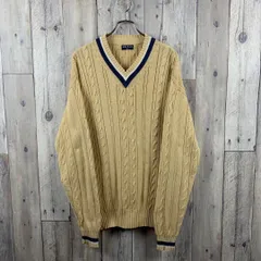OLD UNIQLO 00s ユニクロ ケーブル編み スクール チルデン ニット セーター