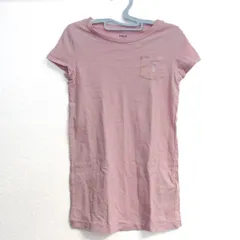 ポロラルフローレン Tシャツワンピース 半袖 コットン ブランド トップス キッズ 女の子用 110サイズ ピンク POLO RALPH LAUREN 【中古】