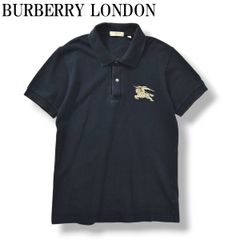 ①BURBERRY ブラック ポロシャツ バーバリー ブラックレーベル - メルカリ