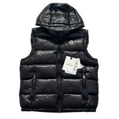 M21334 MONCLER ブラック ダウンベスト レディース - メルカリ