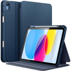 【数量限定】iPad（A16）ケース 第11/10世代（2025/2022モデル）用Pencilホルダー付き スリムフォリオスタンド保護タブレットカバー JETech マルチアングルの視聴 (ネイビー)
