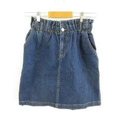 ワンアフター アナザー ナイスクラップ one after another NICE CLAUP デニムスカート ミニ タイト 紺 インディゴ *T427