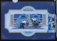 【中古】クリアファイル イグニハイド寮 わちゃっと!A4クリアファイル＆ダイカットステッカーセット 「ディズニー ツイステッドワンダーランド」