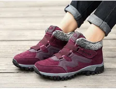 スニーカー 即購入OK スノーシューズ 裏ボア ショートブーツ ローカット 暖かい メンズ レディース 男女兼用 スノーブーツ ムートンブーツ 防寒 撥水加工 qiji16