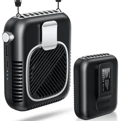 2025新 発売・1台5役 腰掛け扇風機 ベルトファン 強力 大風量 20dB極静音 無段階風量調整 軽量 Type-C急速充電 48H長時間稼働 腰掛け 小型 扇風機 首掛け ベルト ファン ぶら下げ 携帯 卓上 ハンディ 腰 腰掛けファン 背中 ハンズ…