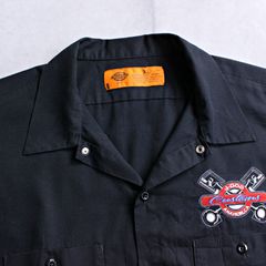 【DICKIES】ディッキーズ カスタムショップロゴ刺しゅう ワークシャツ XLサイズ ビッグサイズ アメリカンワークウェア