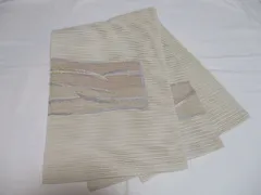 帯 絽綴り 八寸帯 仕立て上り