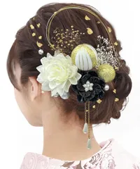 『大特価』 ボリューム感 入学式 着物 かわいい パール 袴 ドライフラワー かすみ草 和玉 髪飾りセット ゴールド 髪飾り 浴衣 浴衣 髪飾り レディース 髪飾り 七五三 前撮り 金箔 水引 写真通り 振袖 卒業式 和装小物 【Baramoly】成人式