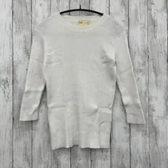 【 nano universe 】ナノユニバース LB.04/撥水加工ニット クルーネックリブトップス