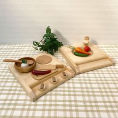 ナチュラル色♪デスクオンtype☆卓上キッチン☆おままごと