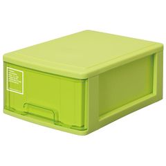 サンコープラスチック(SankoPlastic) 小物収納 シルキー 幅25.2×奥35×高14.9cm グリーン 0