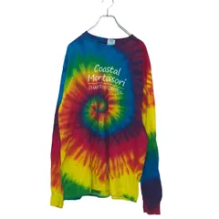 GILDAN タイダイ ロング Tシャツ L ギルダン タイダイ ギルダン 長袖 ロンT プリント 古着卸 アメリカ仕入 a503-5798