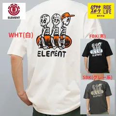 ELEMENT/エレメント 半袖Tシャツ バックプリント スケートボード WHT(白) SBK(グレー系) FBK(黒)  BF02A-228 【ムラスポ公式】