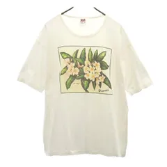アンビル 90s オールド USA製 プリント 半袖 Tシャツ XL ホワイト系 anvil Hawaii メンズ 【中古】  【230724】 メール便可