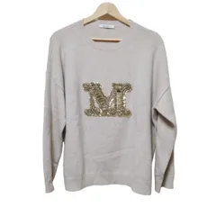 Max Mara - Max Mara マックスマーラ ニット・セーター M カーキ系x黄(ドット) 【古着】【中古】 Max Mara - Max Mara マックスマーラ ニット・セーター M カーキ
