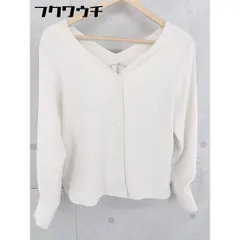 ◇ nano universe ナノユニバース Vネック 長袖 シャツ ブラウス サイズ36 アイボリー レディース 【中古】 【1103240004537】