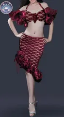 新品 未使用 新作 ベリーダンス 衣装ミニ　オリエンタル衣装 ブラ スカート