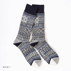 CHUP by GLEN CLYDE チュプ グレンクライド SOGNE ソグネ 1499 靴下 クルーソックス ユニセックス レディース メンズ 新品 国内正規品 日本製 総柄 【サイズ / M：25-27.5cm】