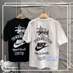 ✨新品✨ Stussy × ナイキ コラボ SS23 リミテッドエディション クルーネック Tシャツ
