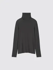 ユニクロ Lサイズ 2毎セット  ヒートテックウルトラライト タートルネックTシャツ  DARK GRAY 新品