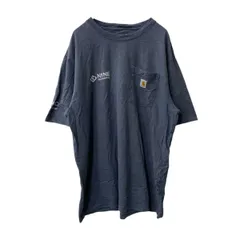 Carhartt 半袖 ロゴTシャツ L グレー系 カーハート プルオーバー ルーズフィット 胸ポケット 古着卸 アメリカ仕入 a706-5464