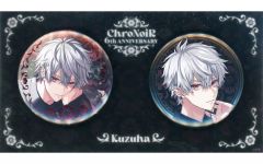 【中古】バッジ・ビンズ 葛葉 箔押し缶バッジセット(2個セット) 「バーチャルYouTuber にじさんじ ChroNoiR 6th ANNIVERSARY」