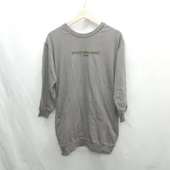 ◇ ⊇ repipi armario レピピアルマリオ キッズ 長袖 膝丈 ワンピース サイズL グレー系 レディース E  【1501160039132】