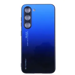 Galaxy S23 ケース SC-51D SCG19 ギャラクシーs23  グラデーション ハイブリット ケース 【Color】 ブルー・ブラック