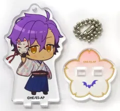 【中古】雑貨 乙狩アドニス 「TVアニメ あんさんぶるスターズ!×animatecafe 第二弾 トレーディングアクリルスタンドキーホルダー(桜ver.) Cグループ」