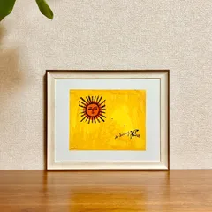 新品☆額縁付アートポスター(BRUCE MCGAW GRAPHICS)☆アンディ・ウォーホル（Andy Warhol）☆ポップアート☆太陽☆So Sunny, c. 1958☆111